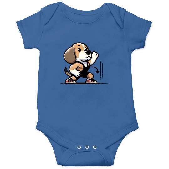 Beagle Buff: Hitting the Gym in Style Onesies