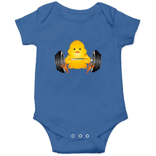 Bodybuilder chicken with dumbbell while training Onesies