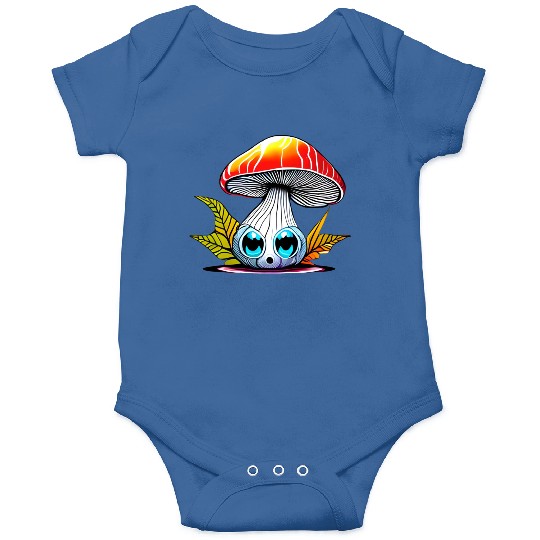 Mushroom With Eyes Onesies