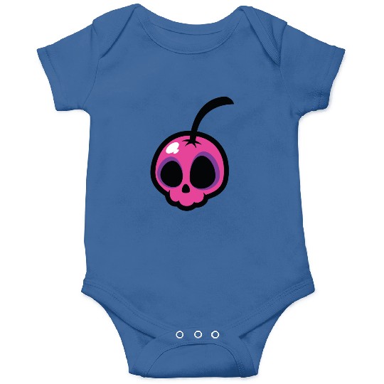 Pink Cherry Skull Onesies