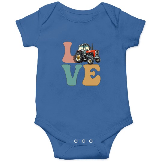 LOVE Tractor Driver Farming Farmer Onesies