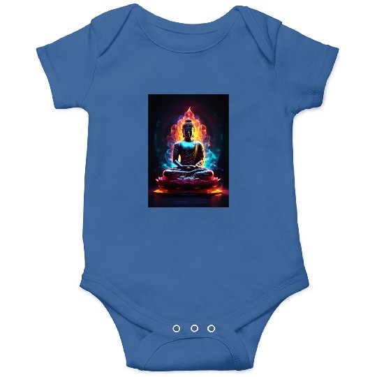 The Buddha Neon Art Onesies