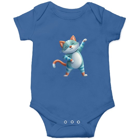 Funny Cat Dabbing A Hilarious Dance Design Onesies