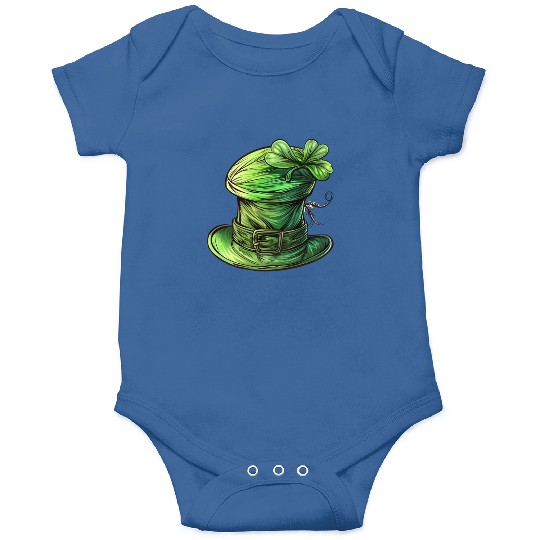 St Patrick Irish Green Hat Onesies