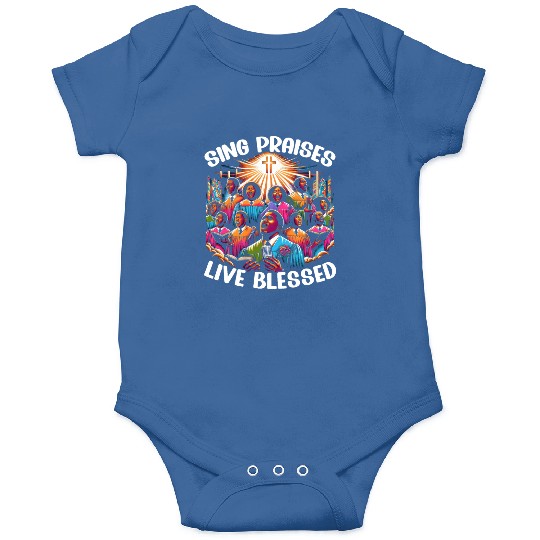Gospel Music Religious Bible Scripture Christian Onesies