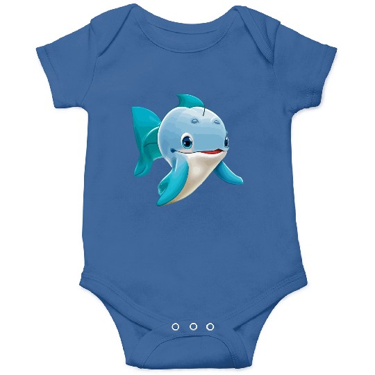 cute Dolphin cartoon Onesies