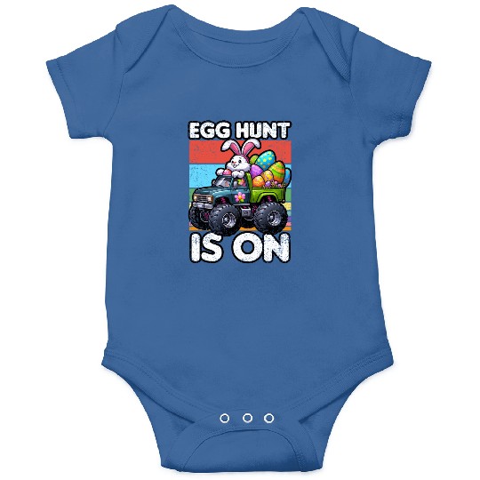 EGG HUNT IS ON EASTER Onesies