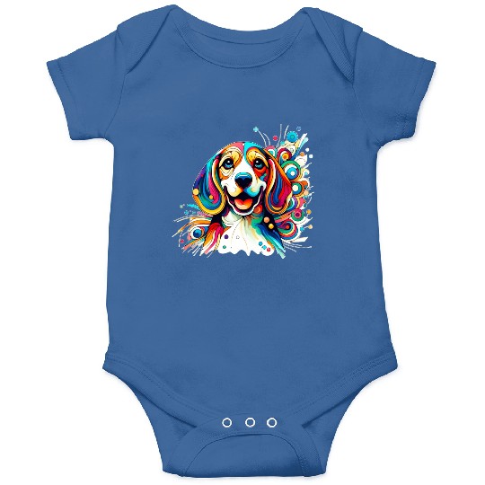 Сheerful abstract beagle Onesies