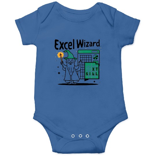 excel wizard funny accountant and bookkeeper gift Onesies