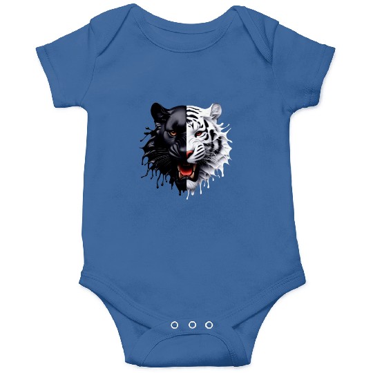 3D realistic black panther & Leopart Design Onesies