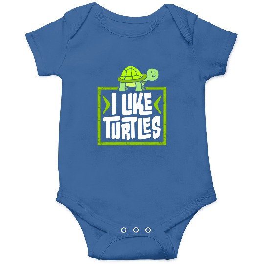 I Like Turtles Cute Tortoise Love Turtle Lover Onesies