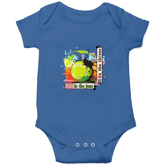 Typography tennis design Onesies