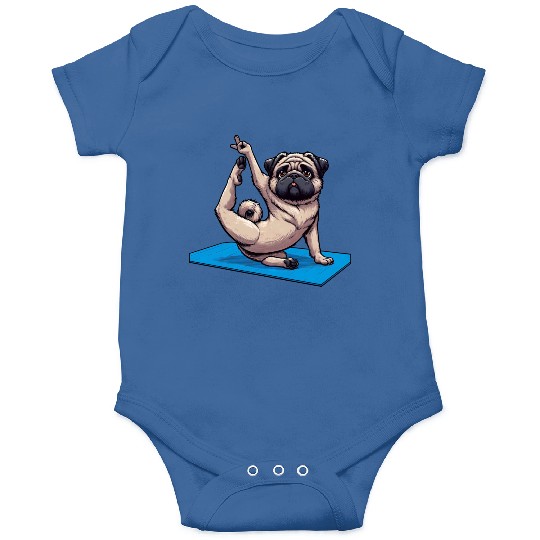Funny Pug: Yoga & Quirky Meditation Onesies