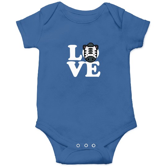 LOVE Zebra Funny Stripes Animal Face African Pun Onesies