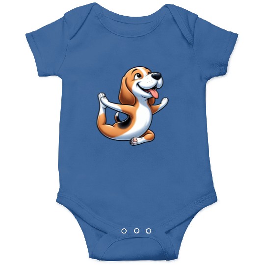 Beagle Yoga Fitness Meditation Onesies