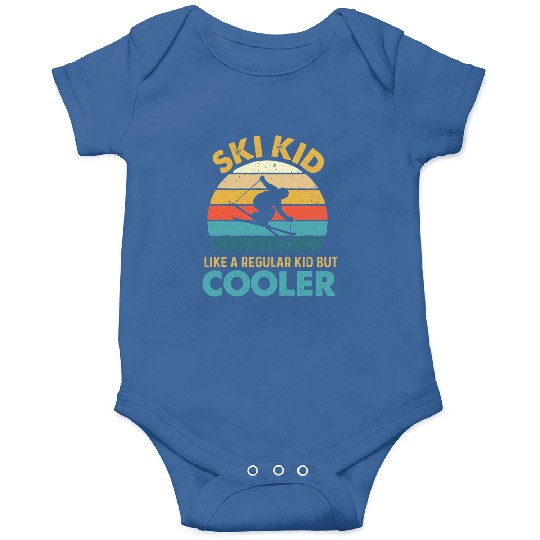 Ski Kid Like A Regular Kid But Cooler Skiing Lover Onesies