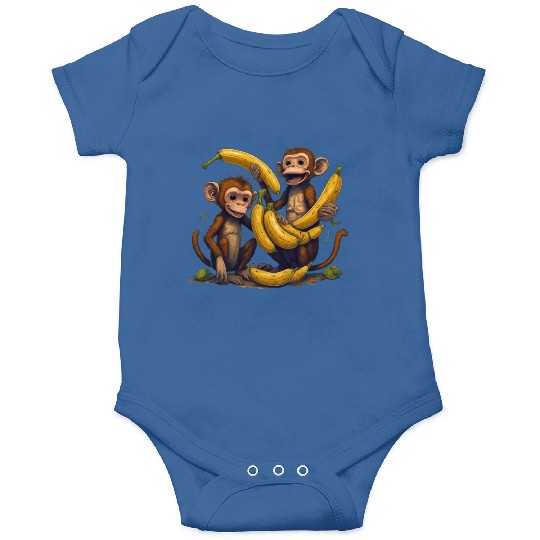 monkey play with banana Onesies