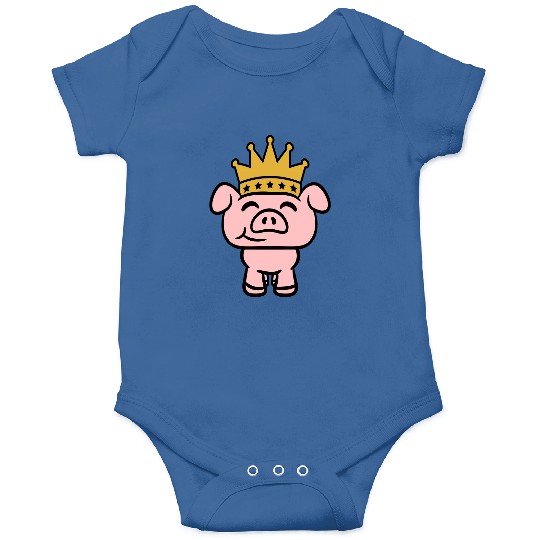 Pig King Queen Crown Prince Princess Piggy Piglet Onesies