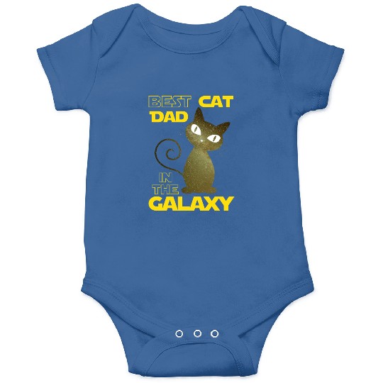 Galaxy Cat Best Cat Dad Onesies