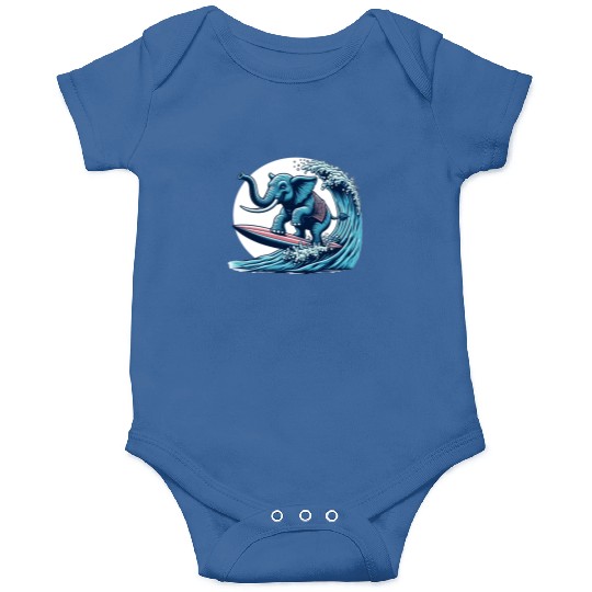 Surfing elephant Onesies
