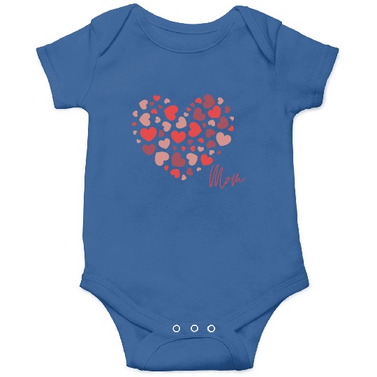 Hearts Love Mom Onesies