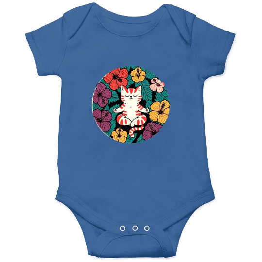 Zen Hibiscus Cat Onesies