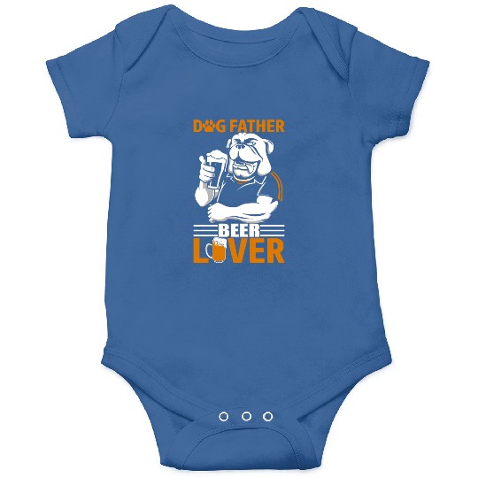Dog father beer lover Onesies