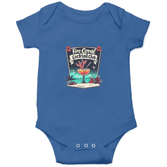 Fire Coral Cocktail Club Onesies