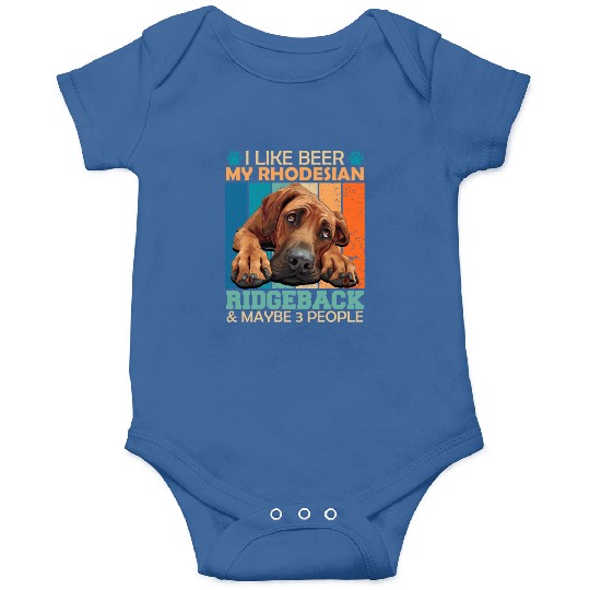 Ridgeback Owner LIKE BEER RHODESIAN RIDGEBACK Onesies