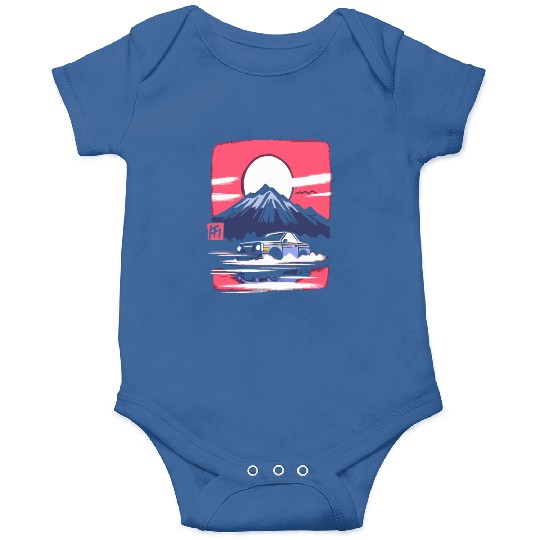 Japan Red Sun Mountain Racer Onesies