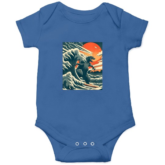 Japanese Monster Kaiju Funny Art Onesies