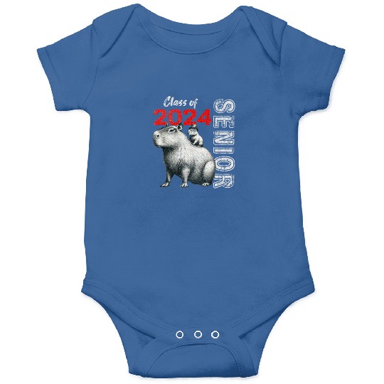 Fun Trendy Unique Capybara Graduation Onesies
