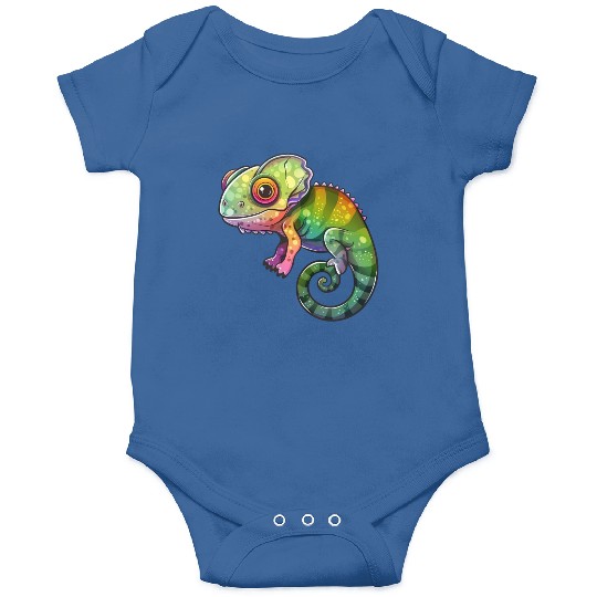 Colorful Chameleon Fantasy Creature Onesies