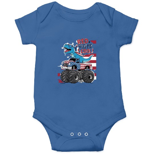 red nand cool 4th July Onesies