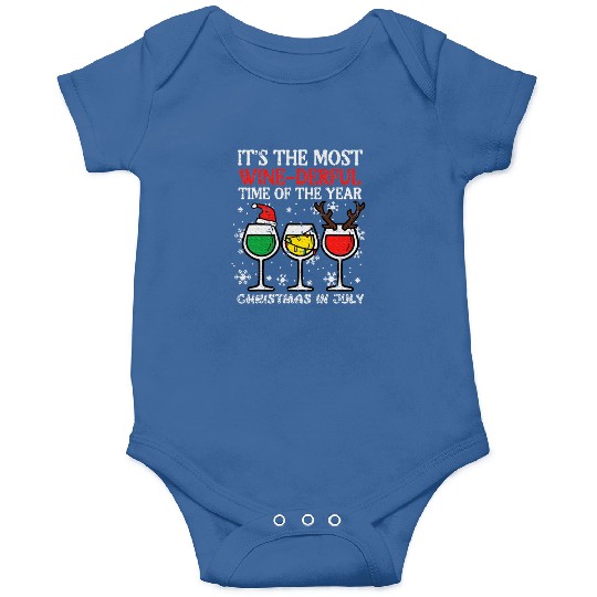 Christmas In July Winederful Onesies