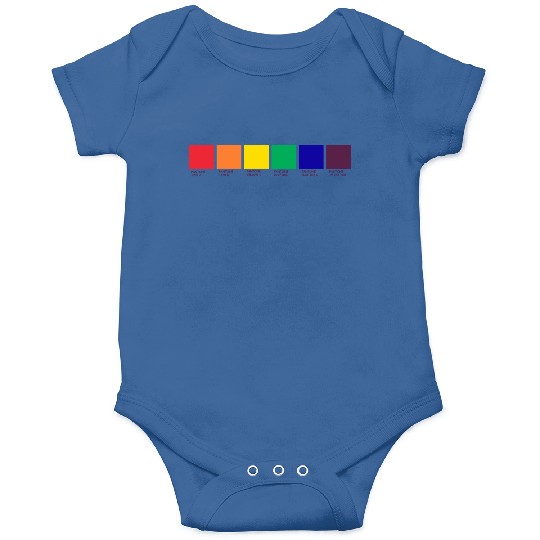 LGBT COLOR PANTONE PALLETE GAY COMMUNITY DESIGN Onesies