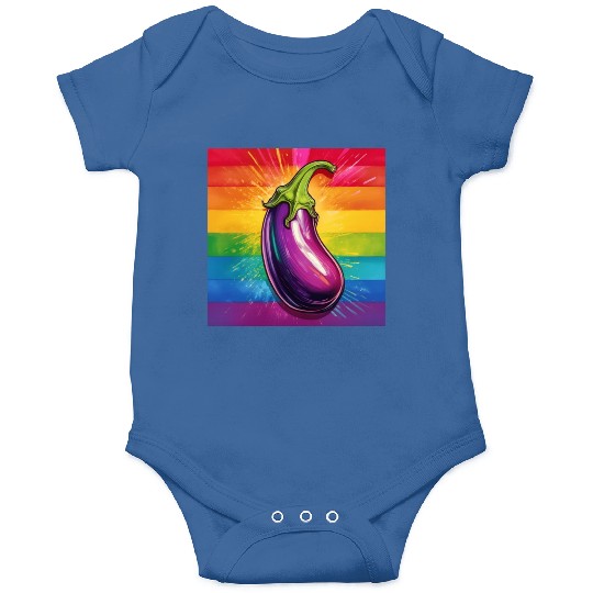 LGBTQ Eggplant Onesies
