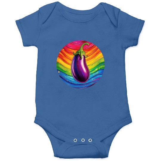 LGBTQ Eggplant Onesies