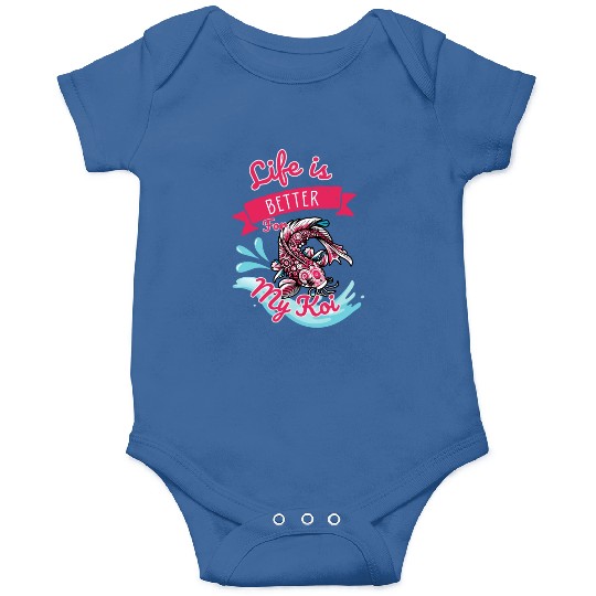 Koi fish swim gracefully Onesies