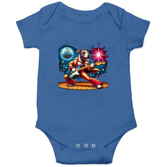 Disco Ball Guitar dog Onesies