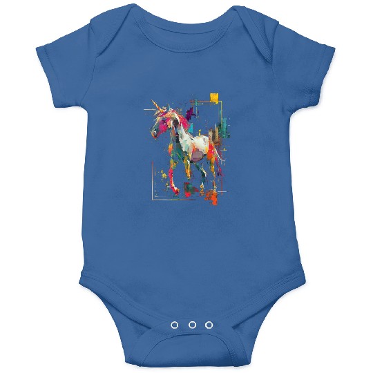 Unicorn Rainbow Animal Illustration Onesies