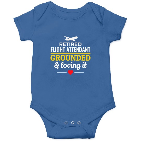 Retired Flight Attendant Aviation Cabin Crew Onesies