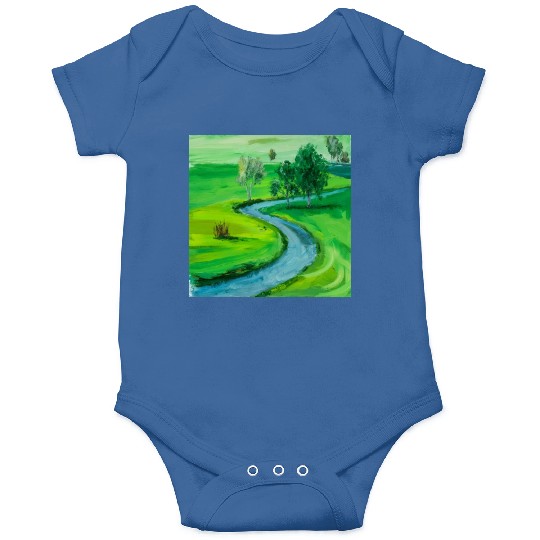 Serene River Path Onesies