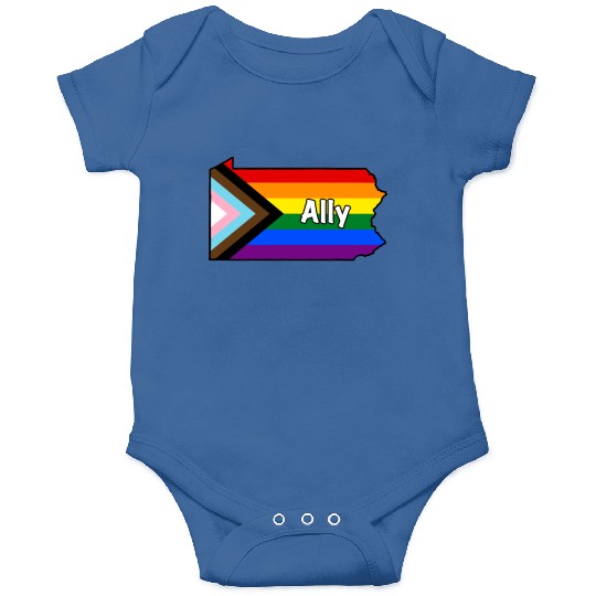 Pennsylvania Pride Ally Progress Flag Onesies