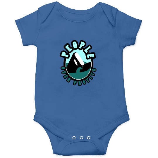 Orca People Over Profits Onesies