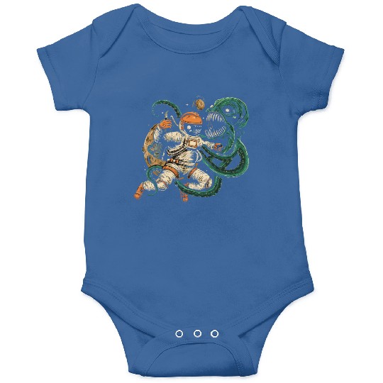 Astronaut vs. Octopus: Epic Space Battle Onesies