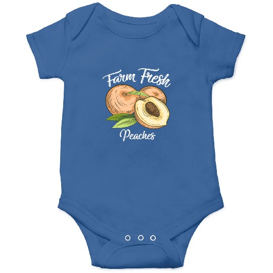 Farm Fresh Peaches Peach Lover Awesome Onesies