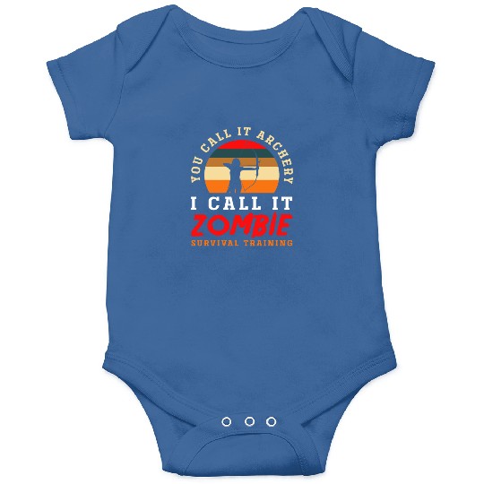 Bow Retro Hobby Zombie Archery Onesies