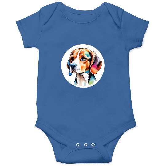 Beagle Watercolor Onesies