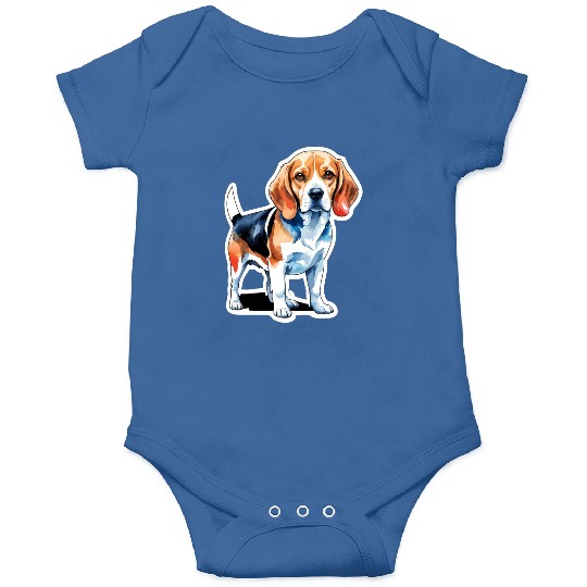 Beagle Watercolor Onesies